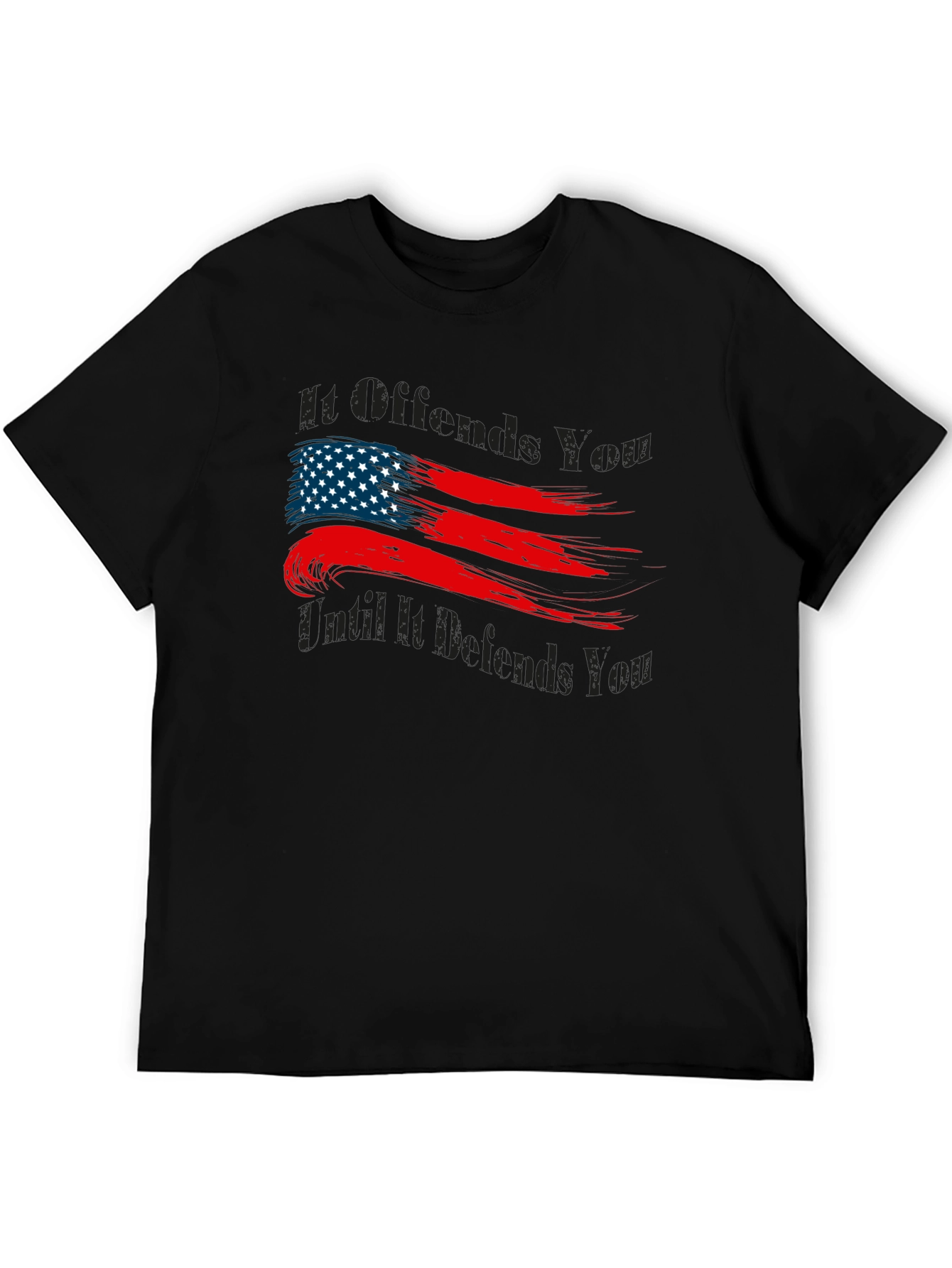 Patriotic American Flag Graphic T-Shirt