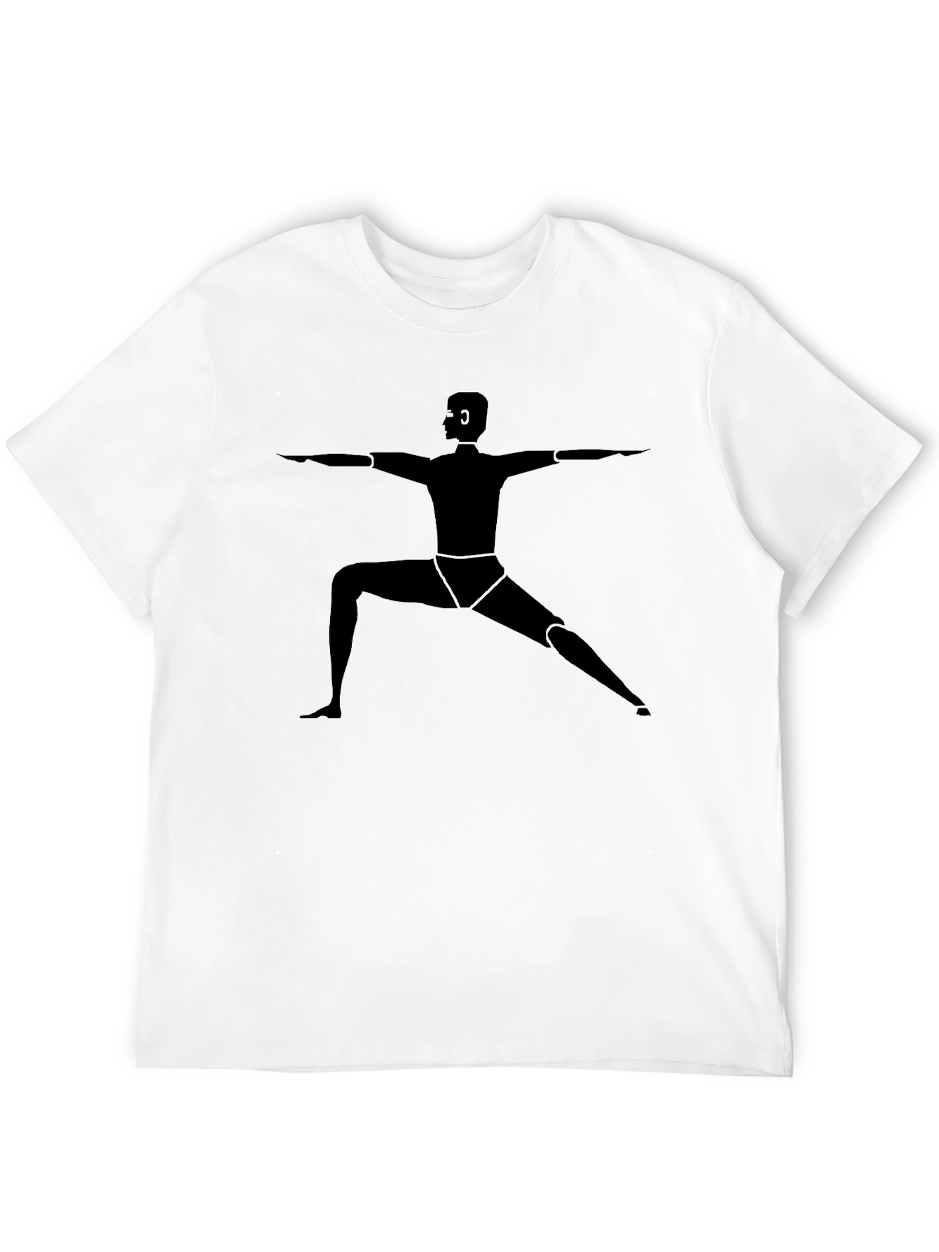 Warrior Pose Graphic Tee - Yoga Inspired T-Shirt
