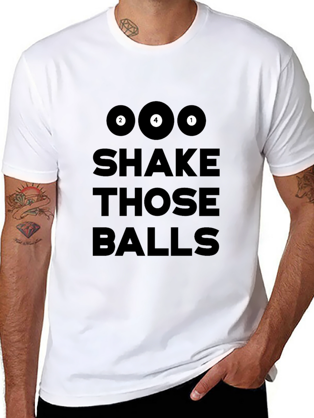 Shake Those Balls Graphic Tee - Bold Statement T-Shirt