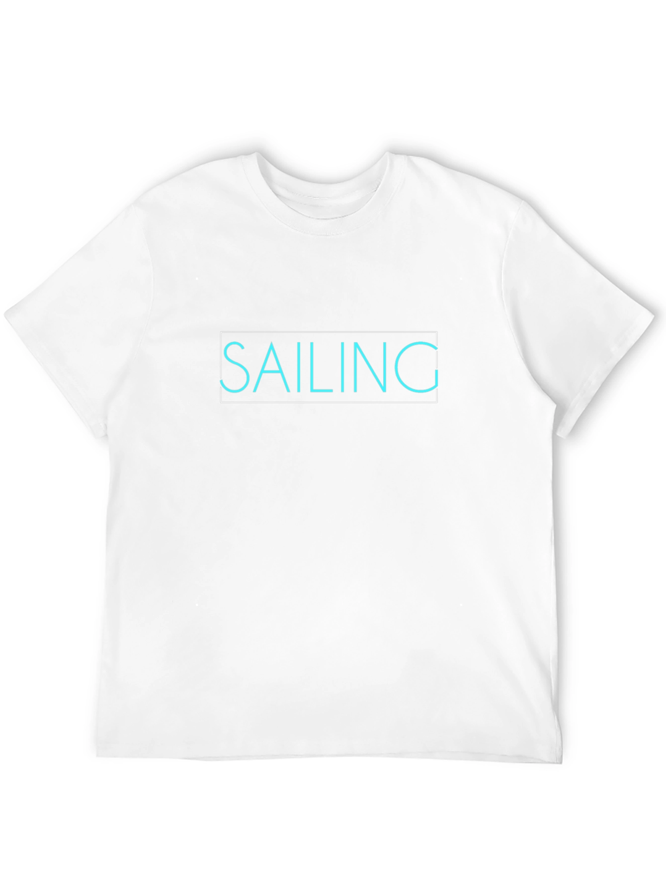Sailing Graphic Tee - Black Cotton Comfort Fit