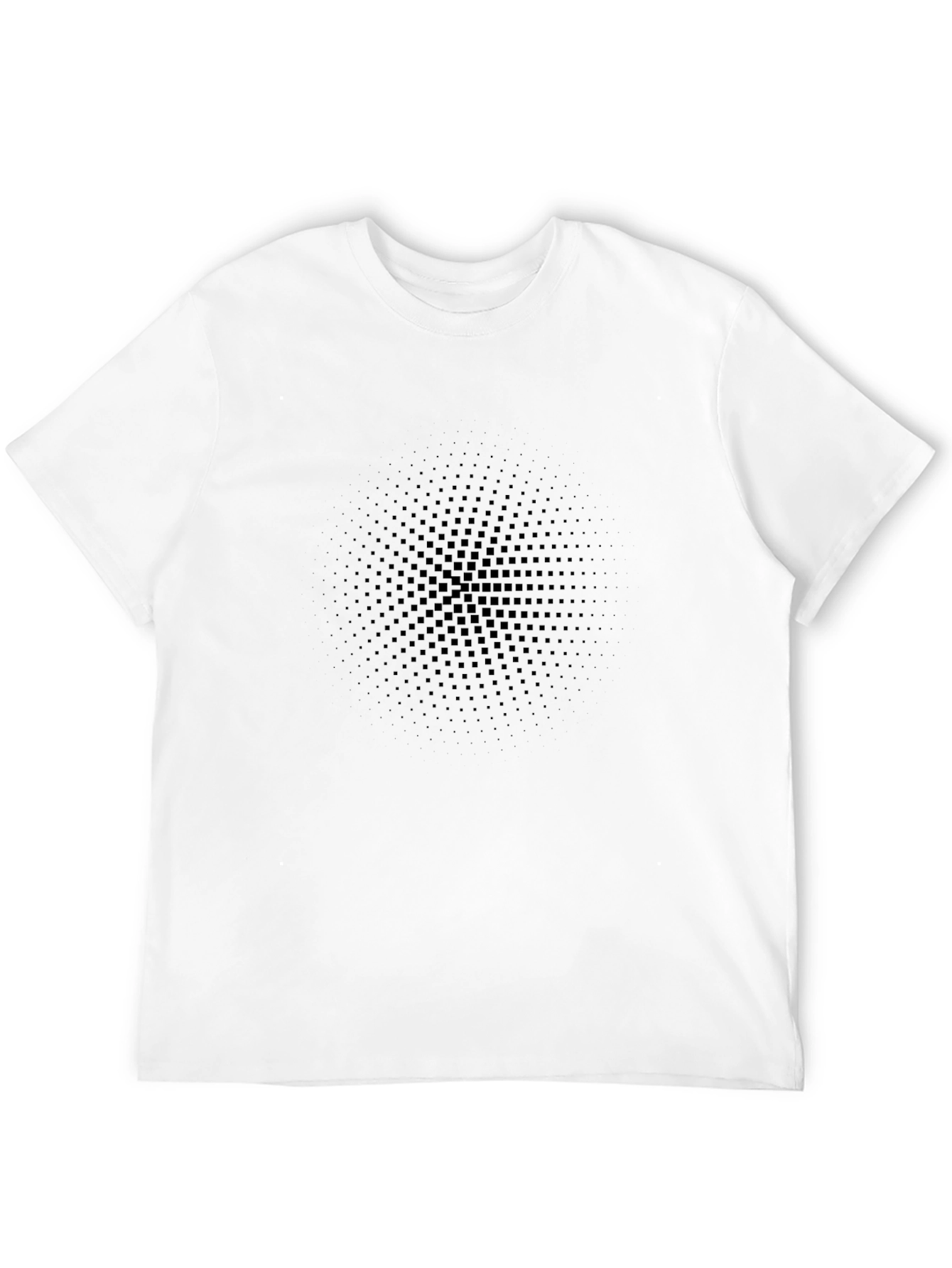 Stylish Black Graphic Tee - Modern Pattern