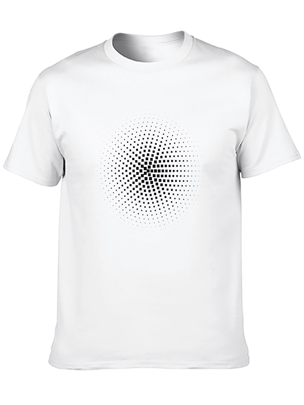 Stylish Black Graphic Tee - Modern Pattern