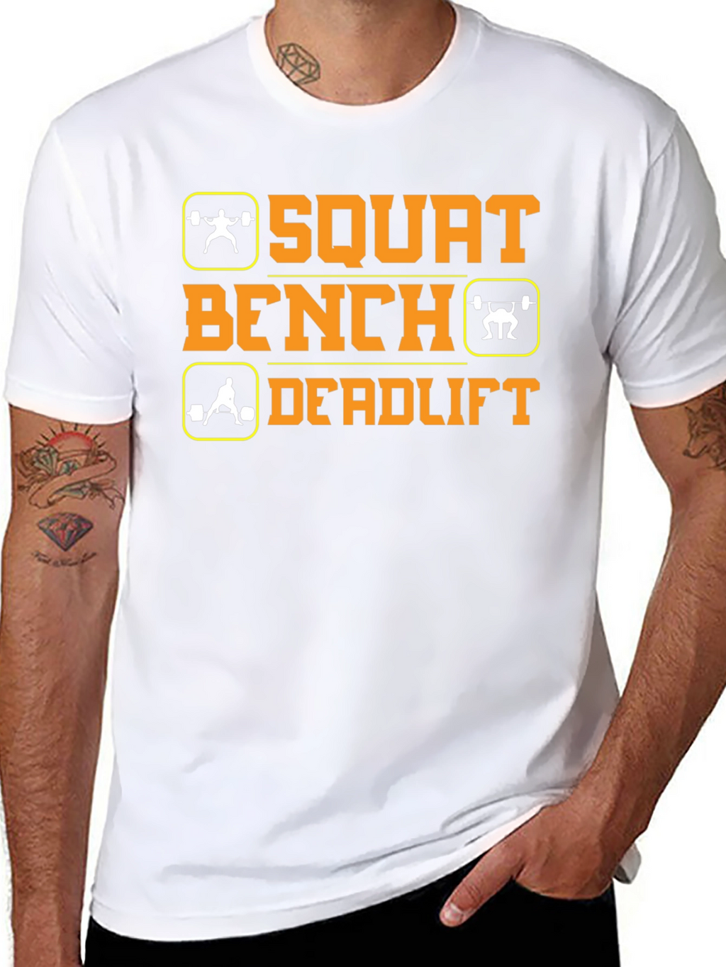 Squat Bench Deadlift Workout Gym T-Shirt
