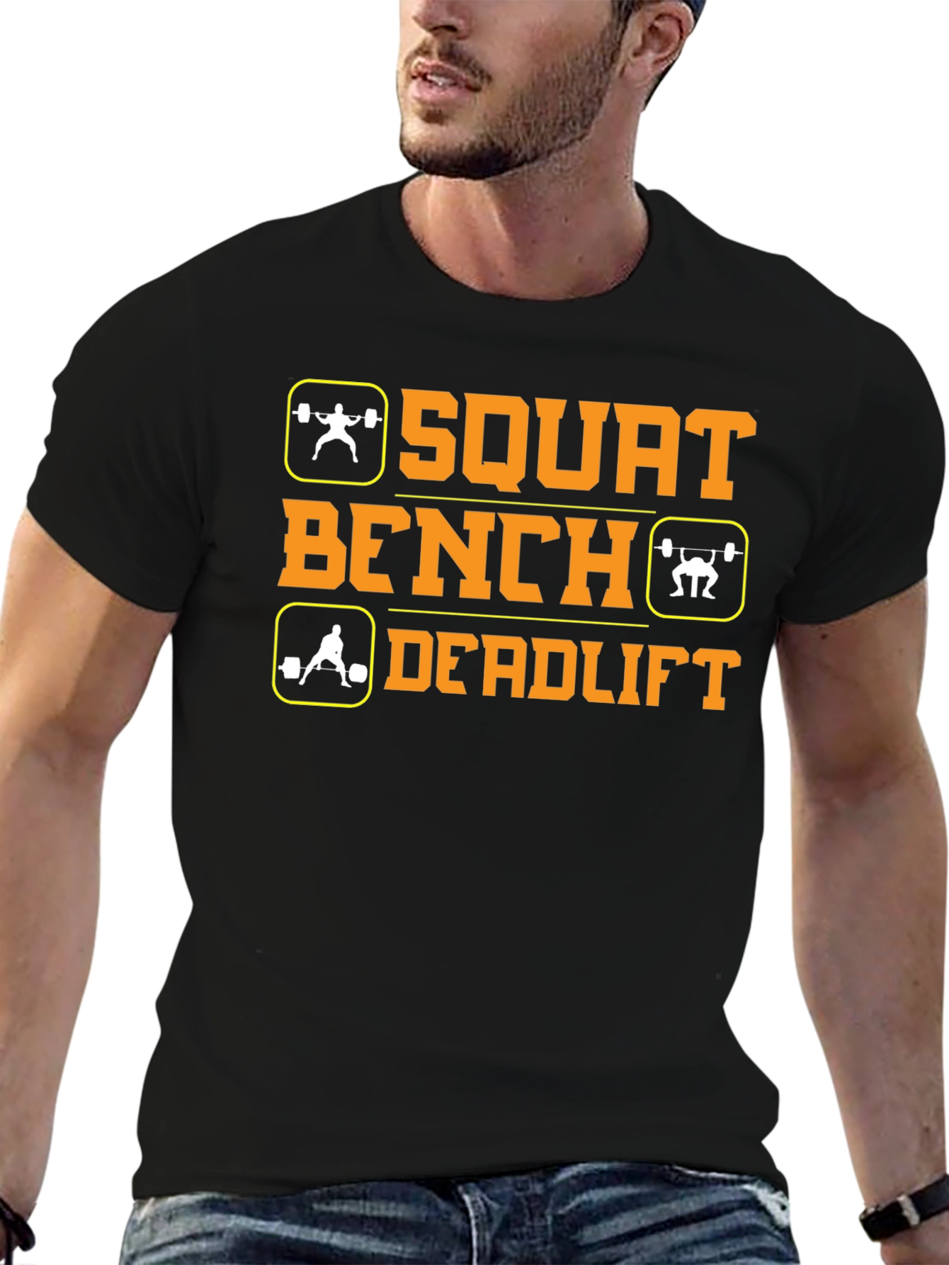 Squat Bench Deadlift Workout Gym T-Shirt