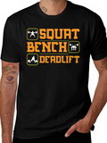 Squat Bench Deadlift Workout Gym T-Shirt