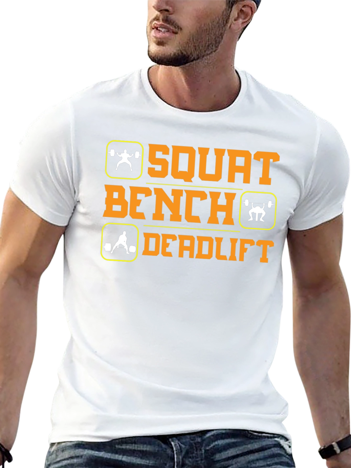 Squat Bench Deadlift Workout Gym T-Shirt