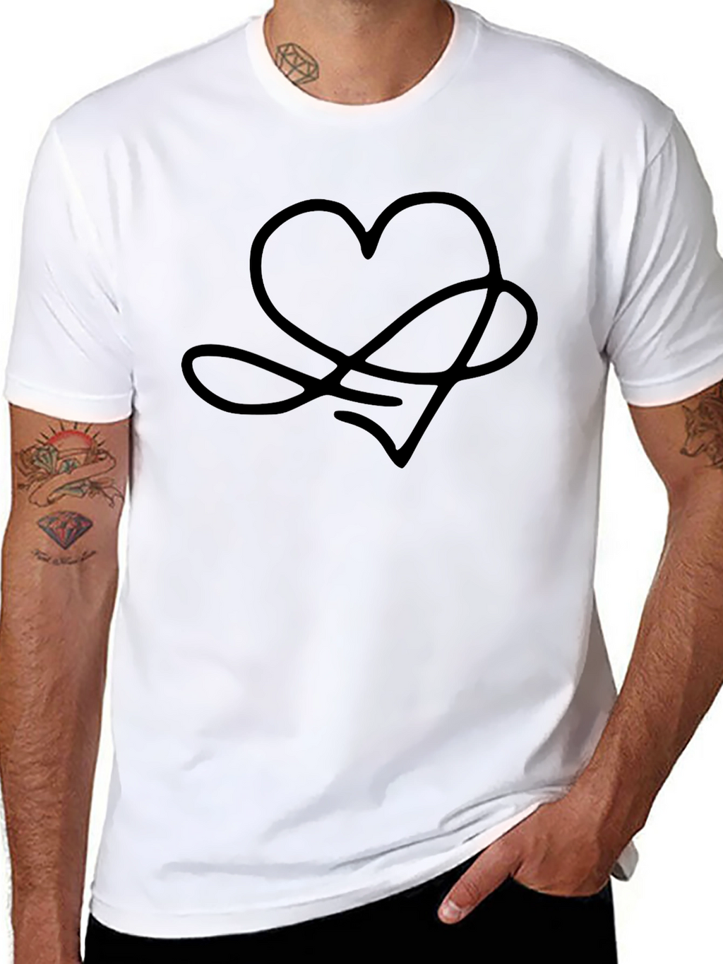 Love Yourself Black Tee