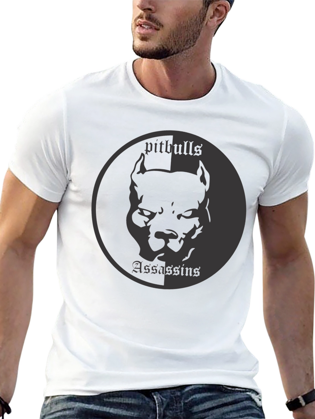 Pitbull Assassins Graphic Tee - Mens Black T-Shirt