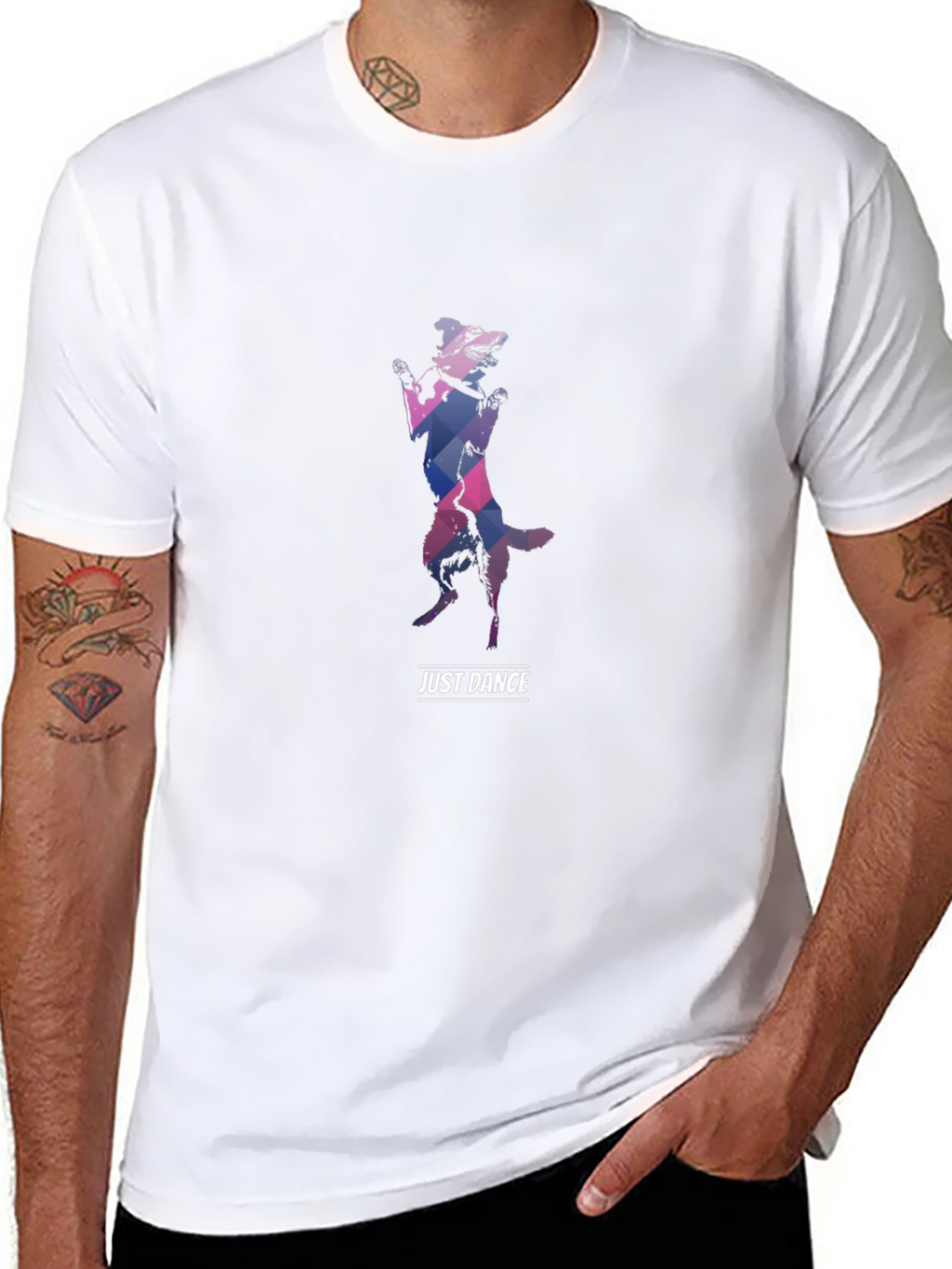 Just Dance Dog Graphic Tee - Black