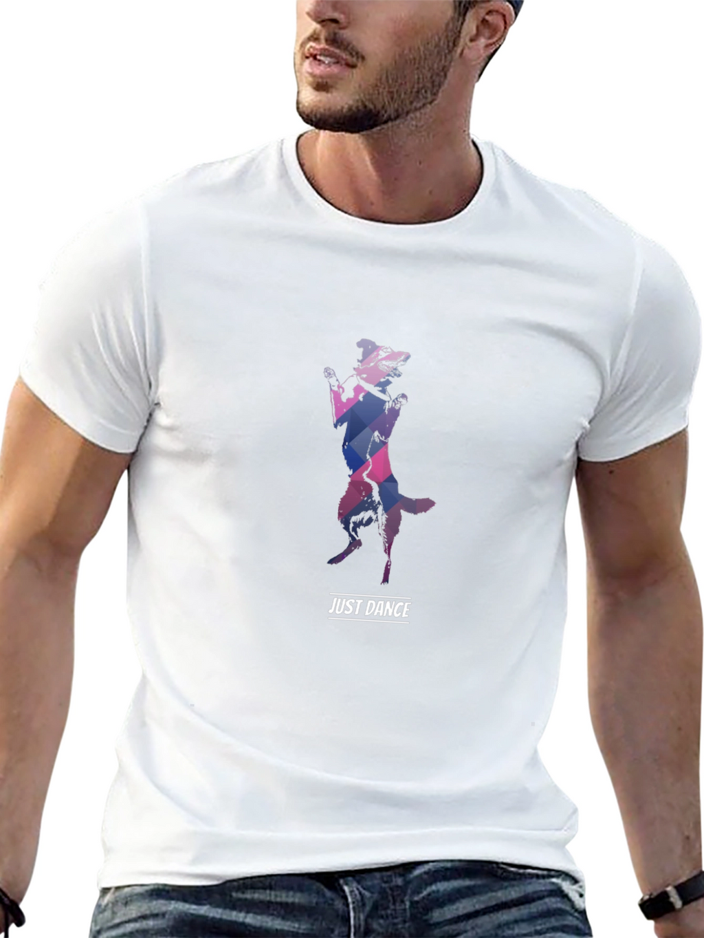 Just Dance Dog Graphic Tee - Black
