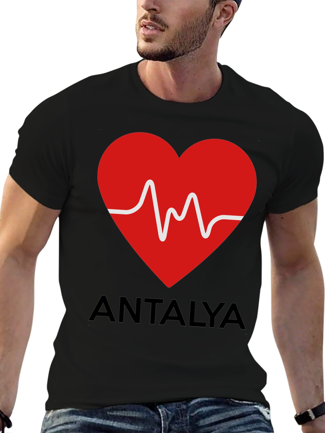 Antalya Heartbeat Graphic T-Shirt