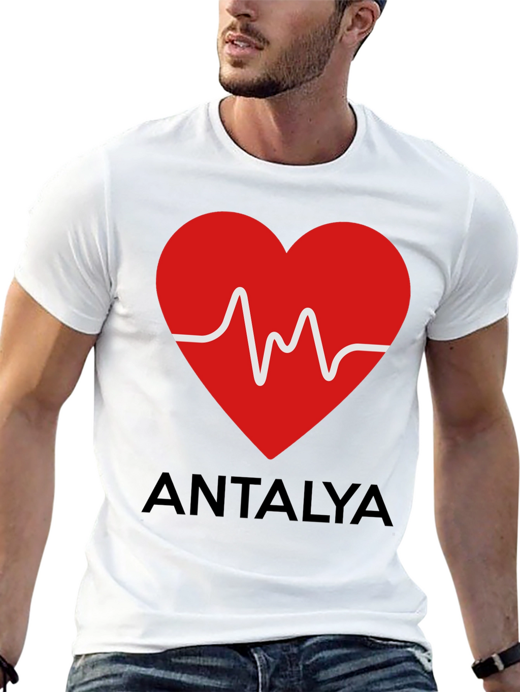 Antalya Heartbeat Graphic T-Shirt