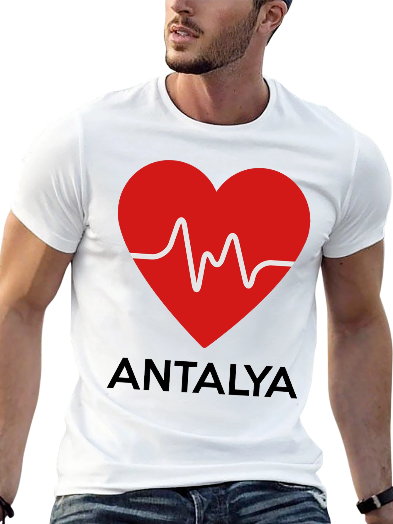 Antalya Heartbeat Graphic T-Shirt