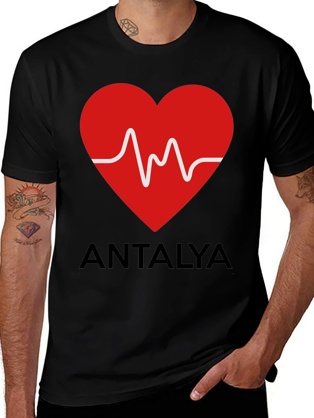 Antalya Heartbeat Graphic T-Shirt
