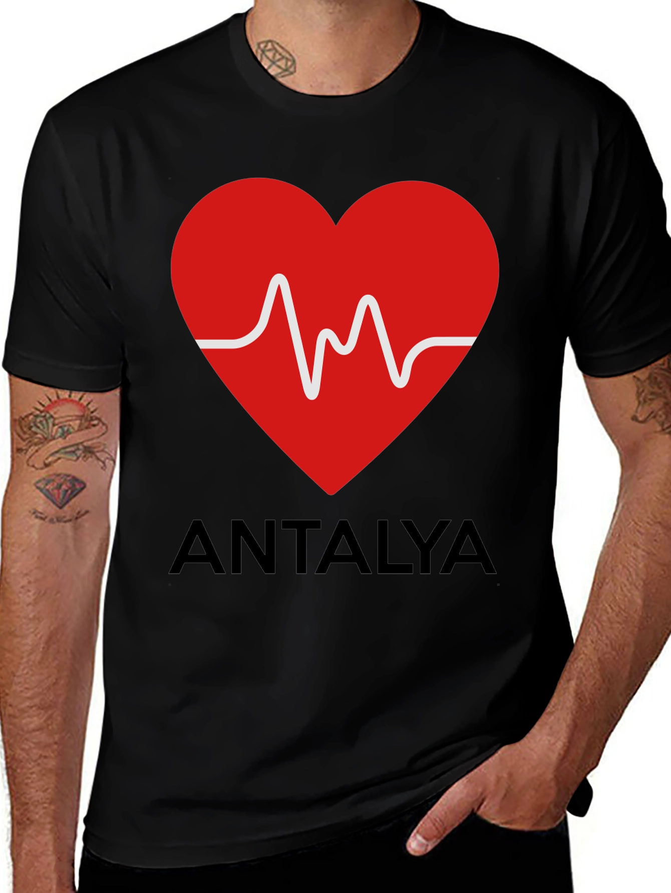 Antalya Heartbeat Graphic T-Shirt