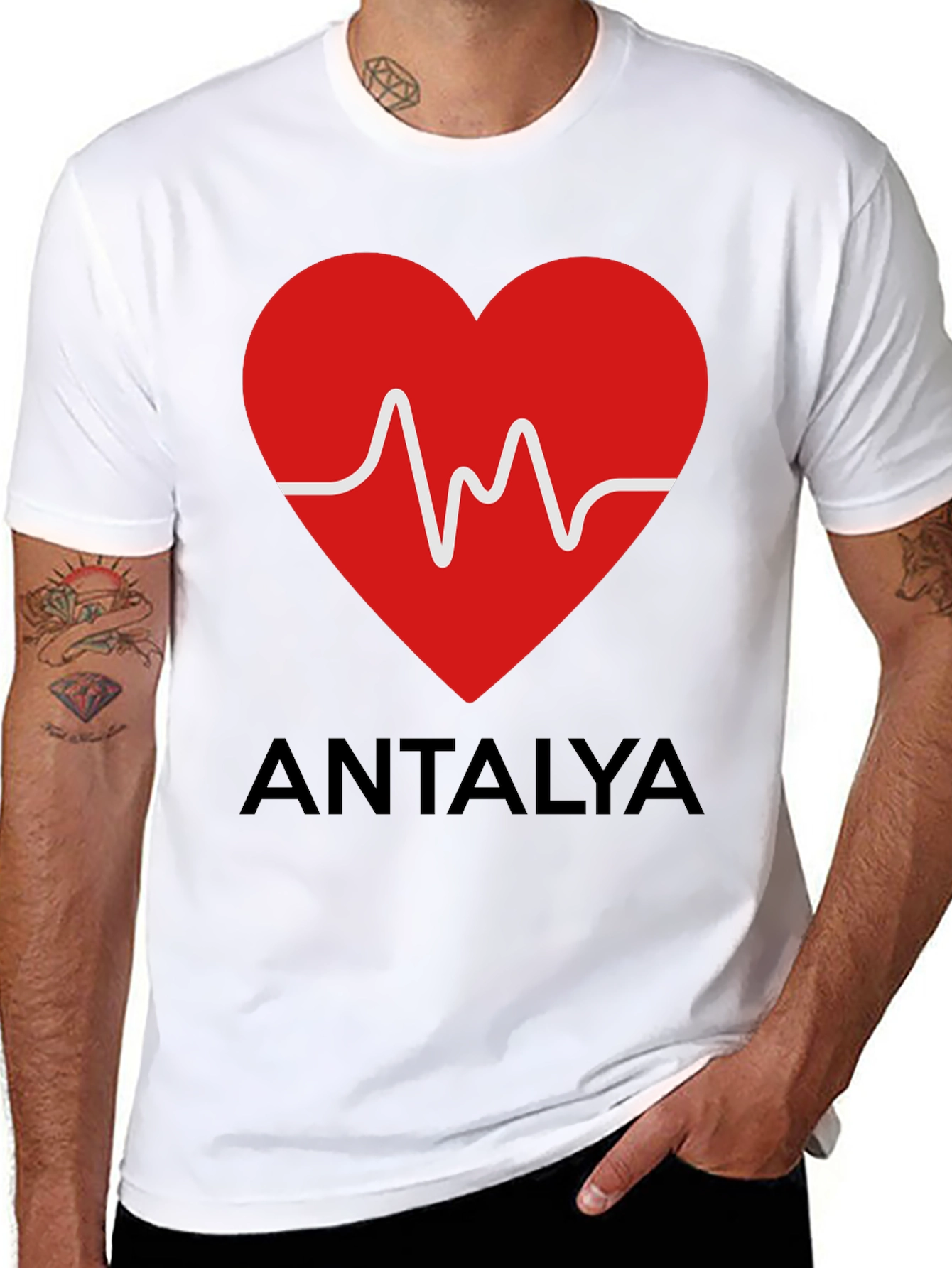 Antalya Heartbeat Graphic T-Shirt