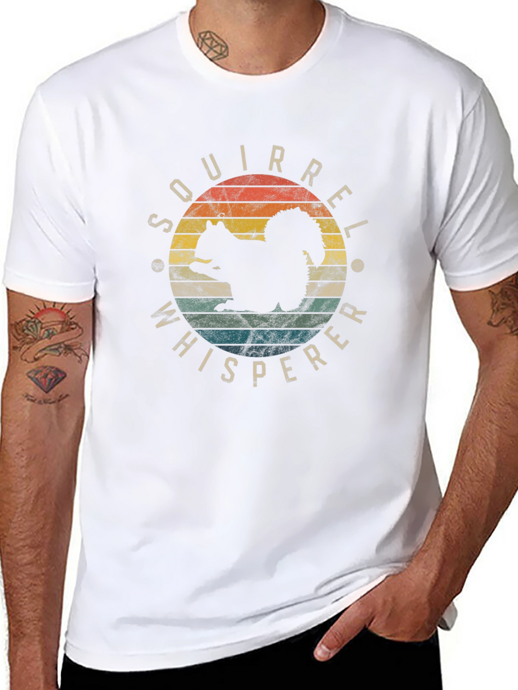 Squirrel Whisperer Retro Graphic Tee