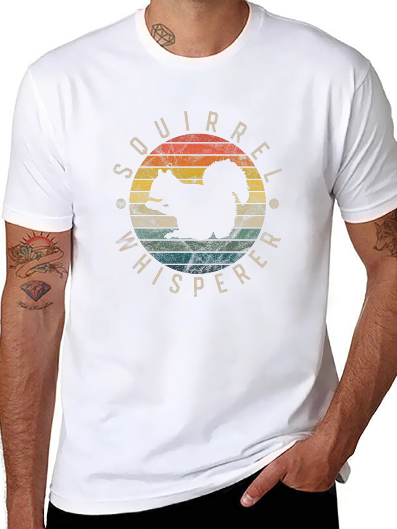 Squirrel Whisperer Retro Graphic Tee