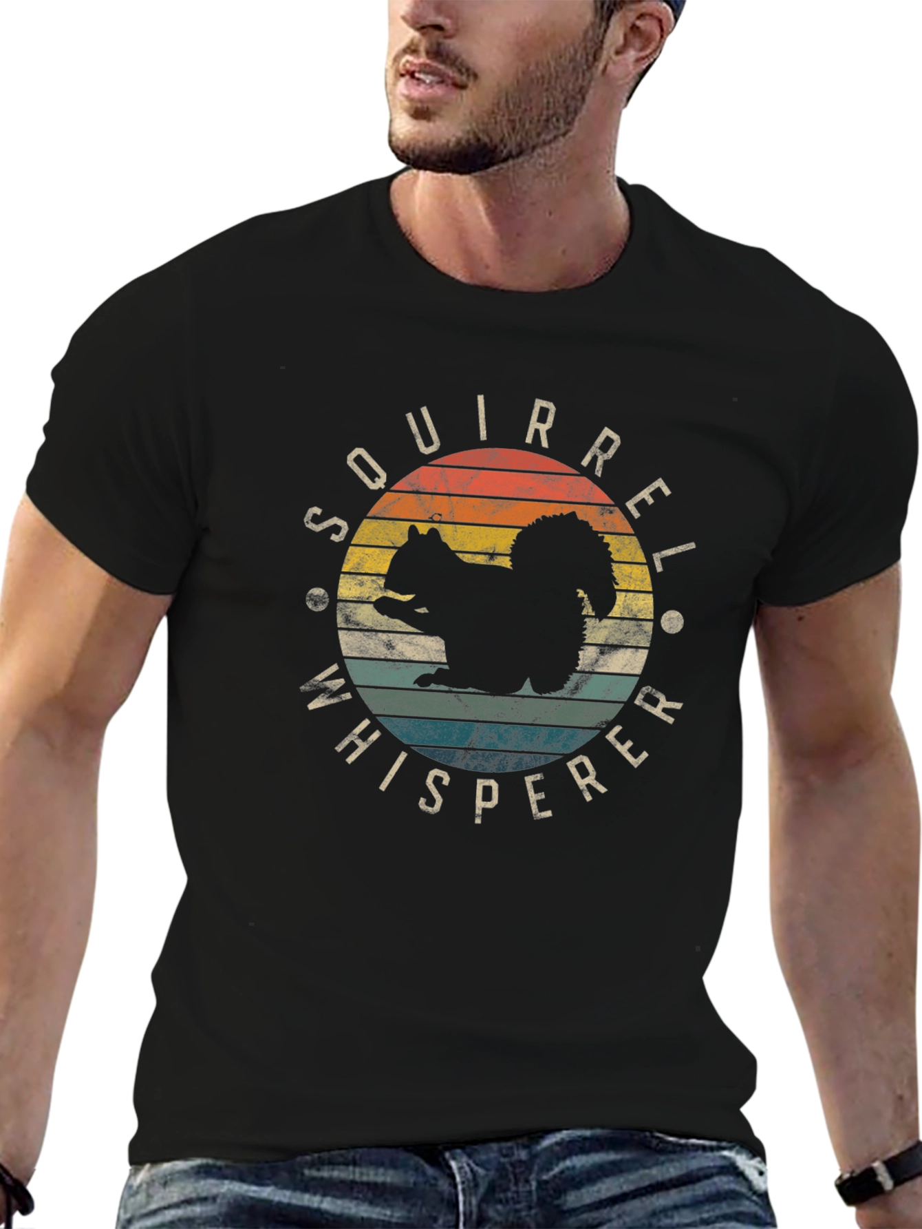 Squirrel Whisperer Retro Graphic Tee