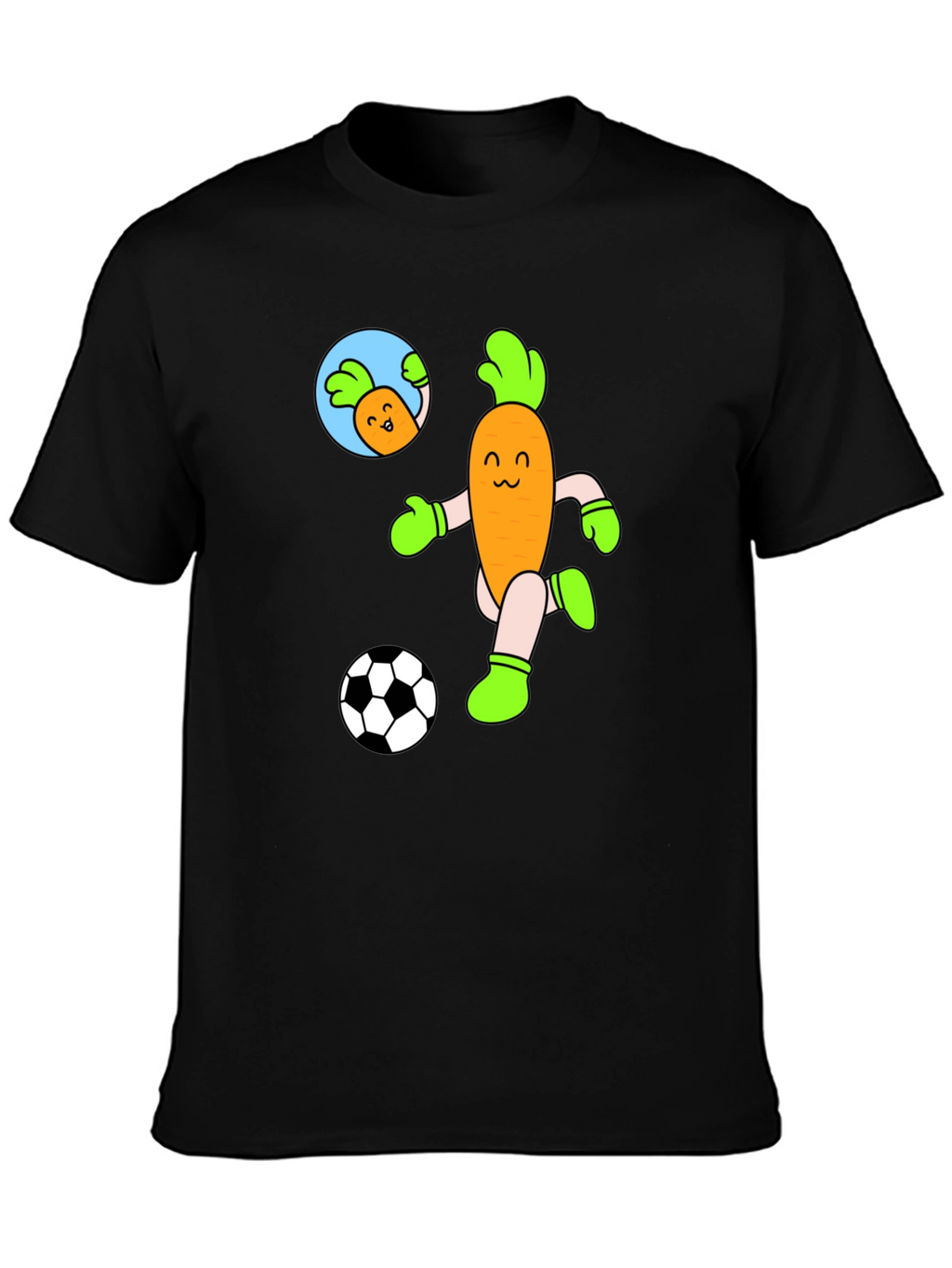 Soccer Carrot T-Shirt - Funny Cartoon Tee