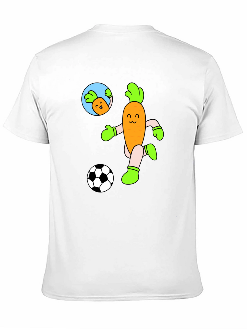 Soccer Carrot T-Shirt - Funny Cartoon Tee