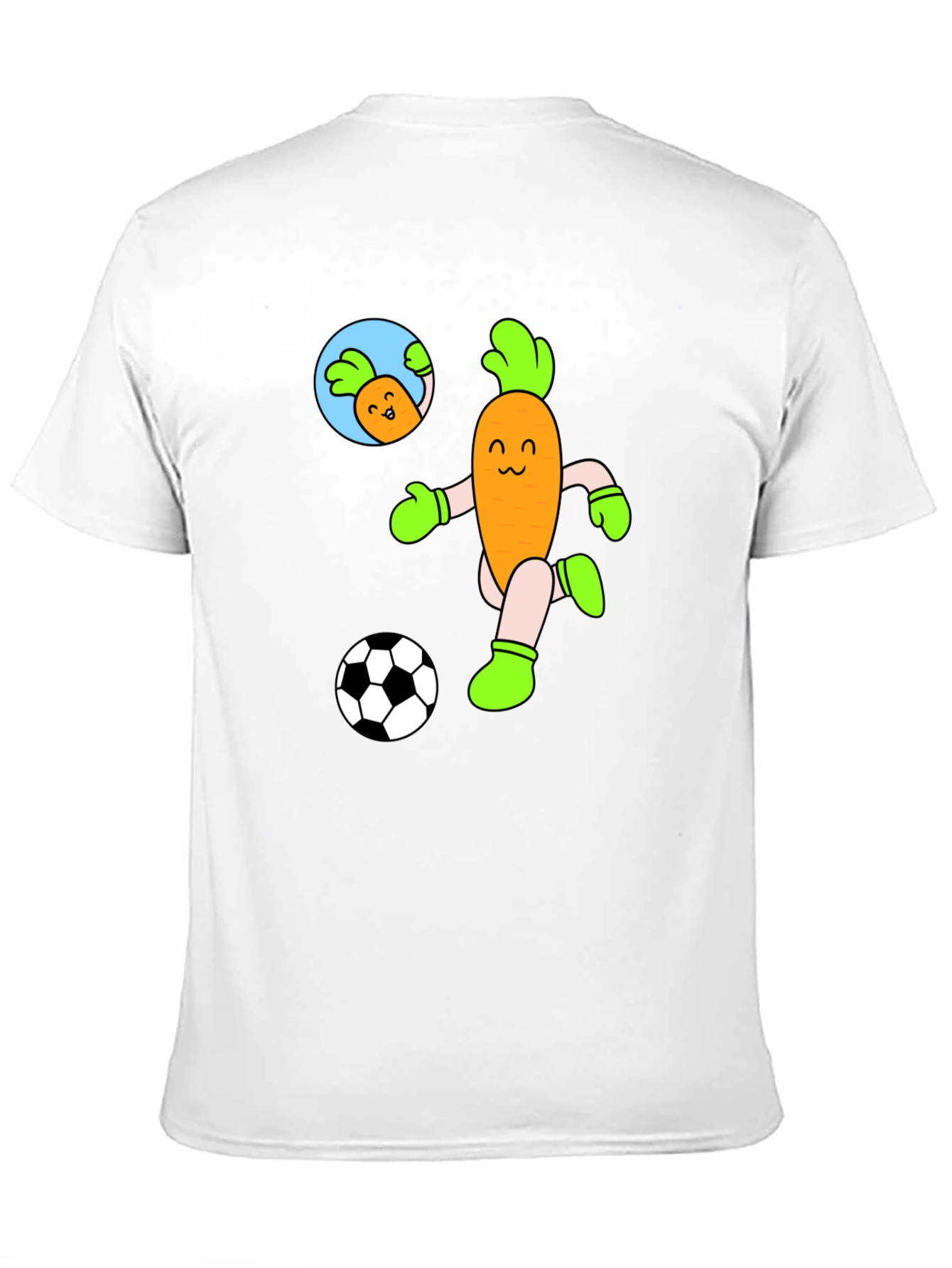 Soccer Carrot T-Shirt - Funny Cartoon Tee