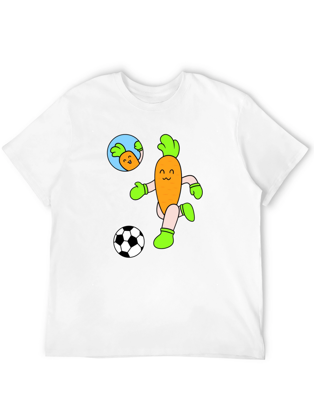 Soccer Carrot T-Shirt - Funny Cartoon Tee
