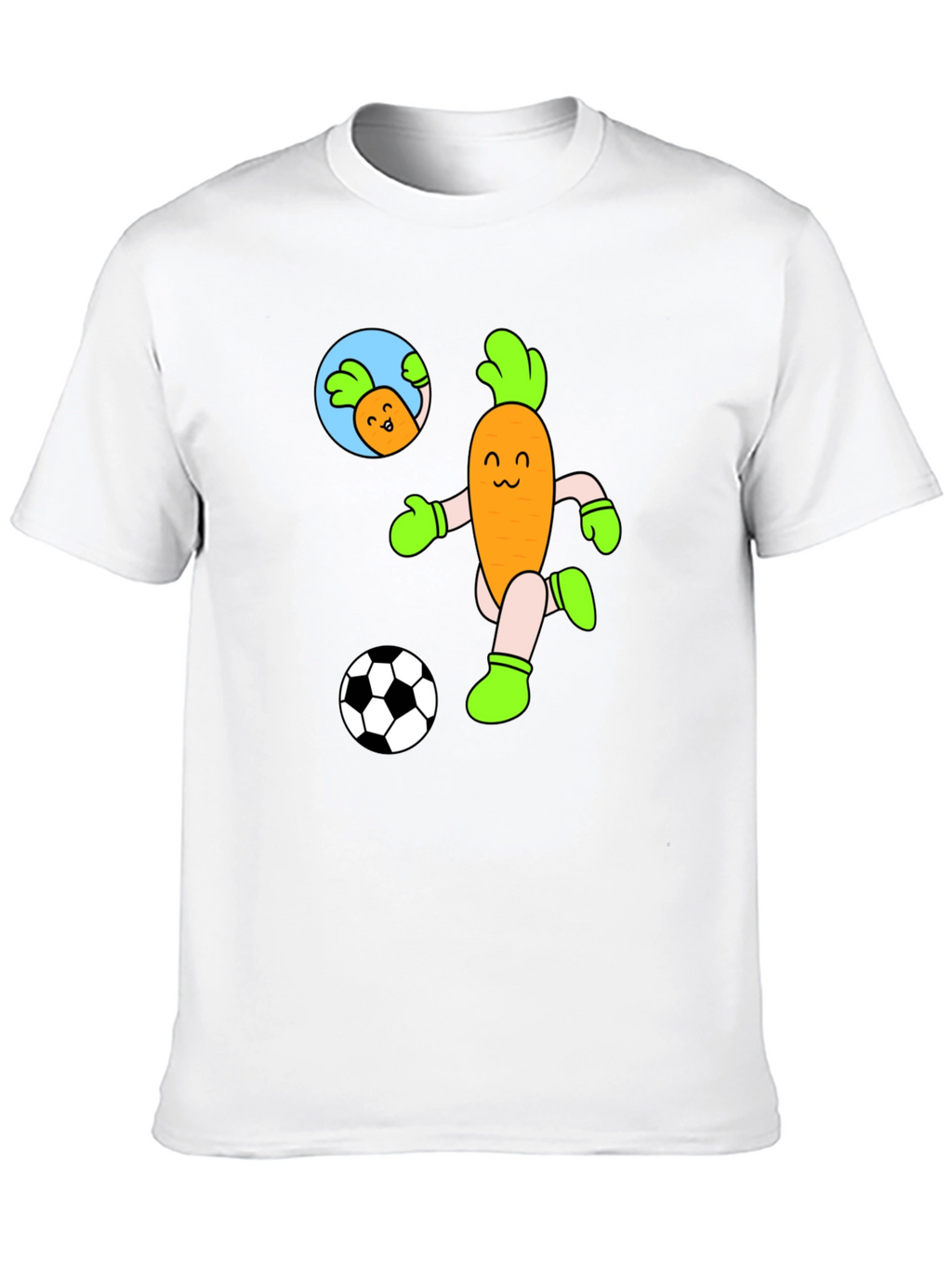 Soccer Carrot T-Shirt - Funny Cartoon Tee