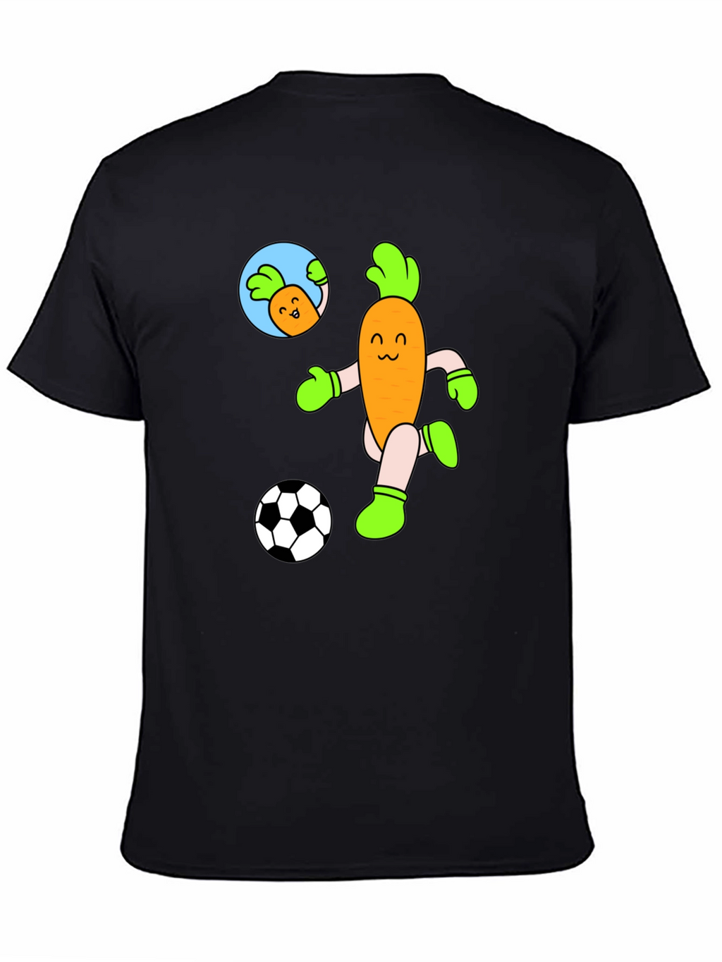 Soccer Carrot T-Shirt - Funny Cartoon Tee