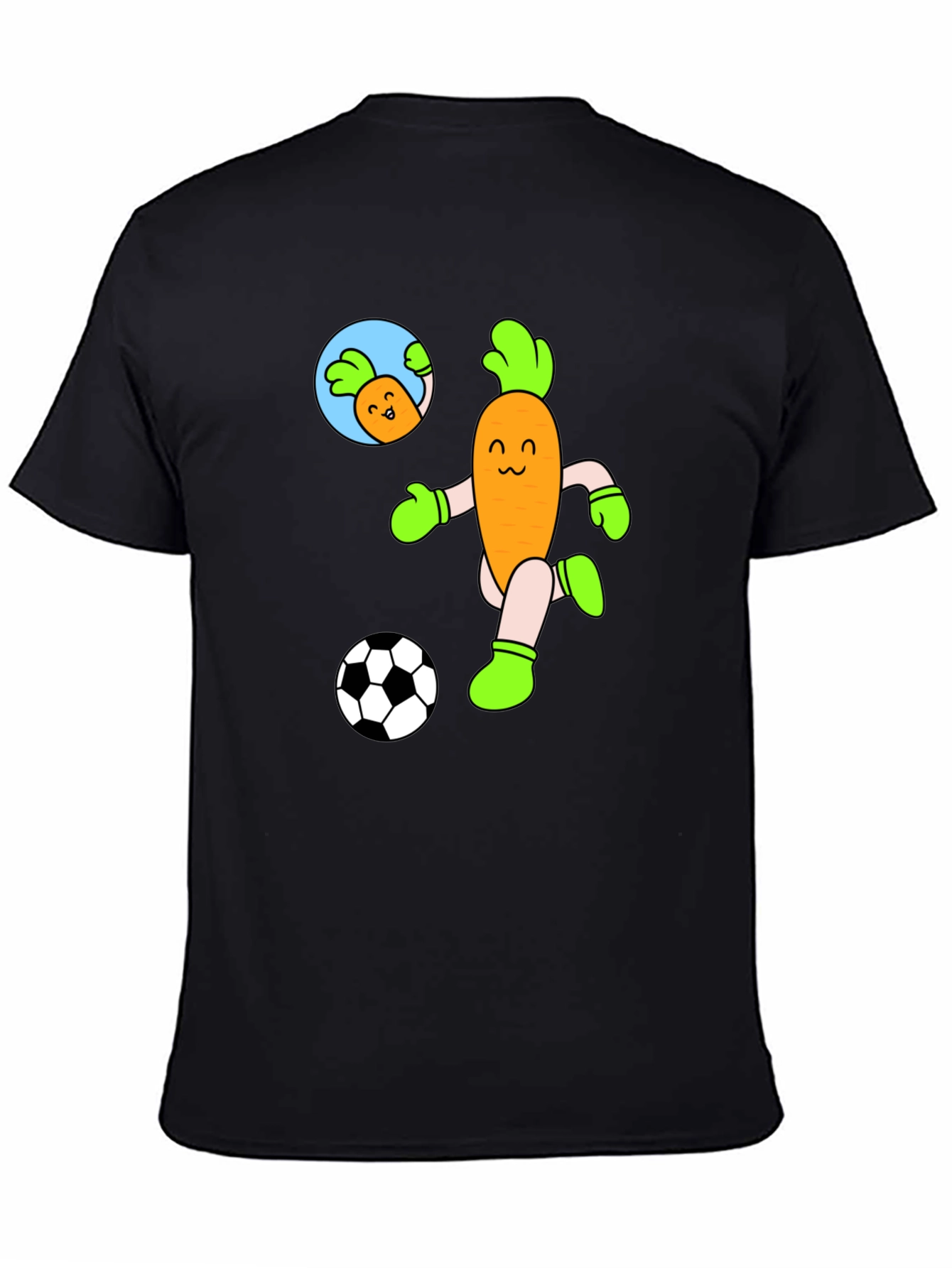 Soccer Carrot T-Shirt - Funny Cartoon Tee