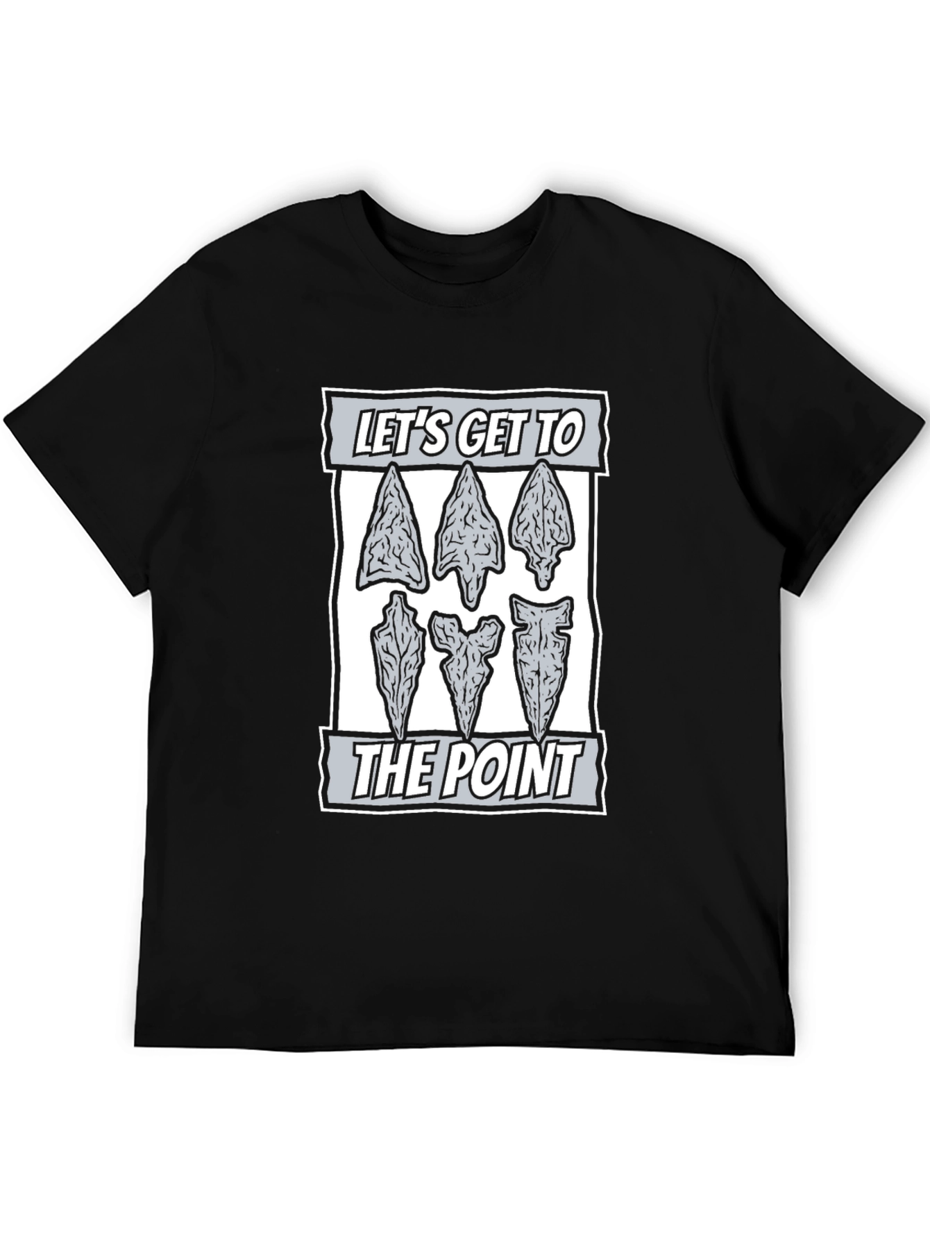 Lets Get To The Point Black Tee