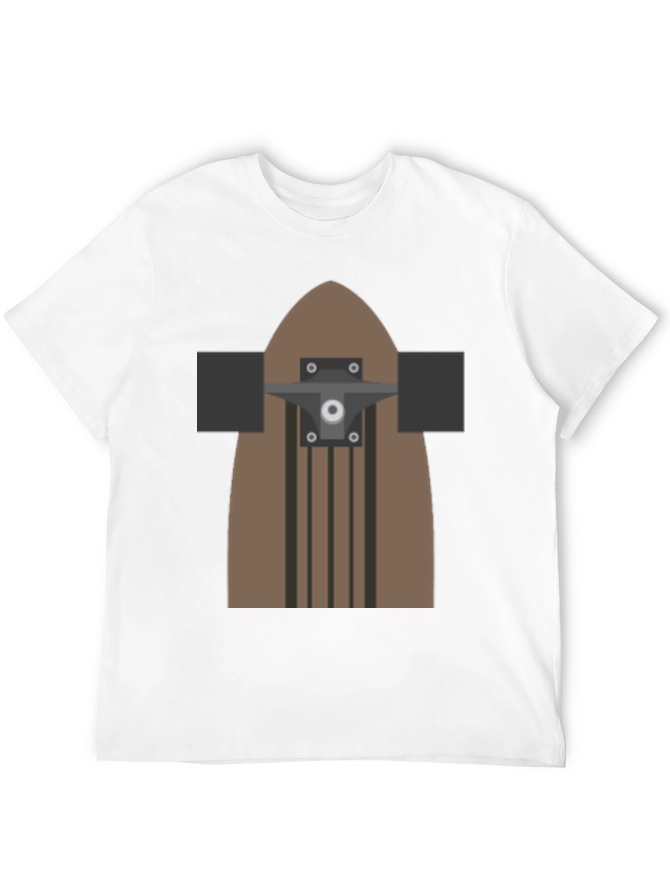 Skateboard Graphic T-Shirt - Casual Black Tee