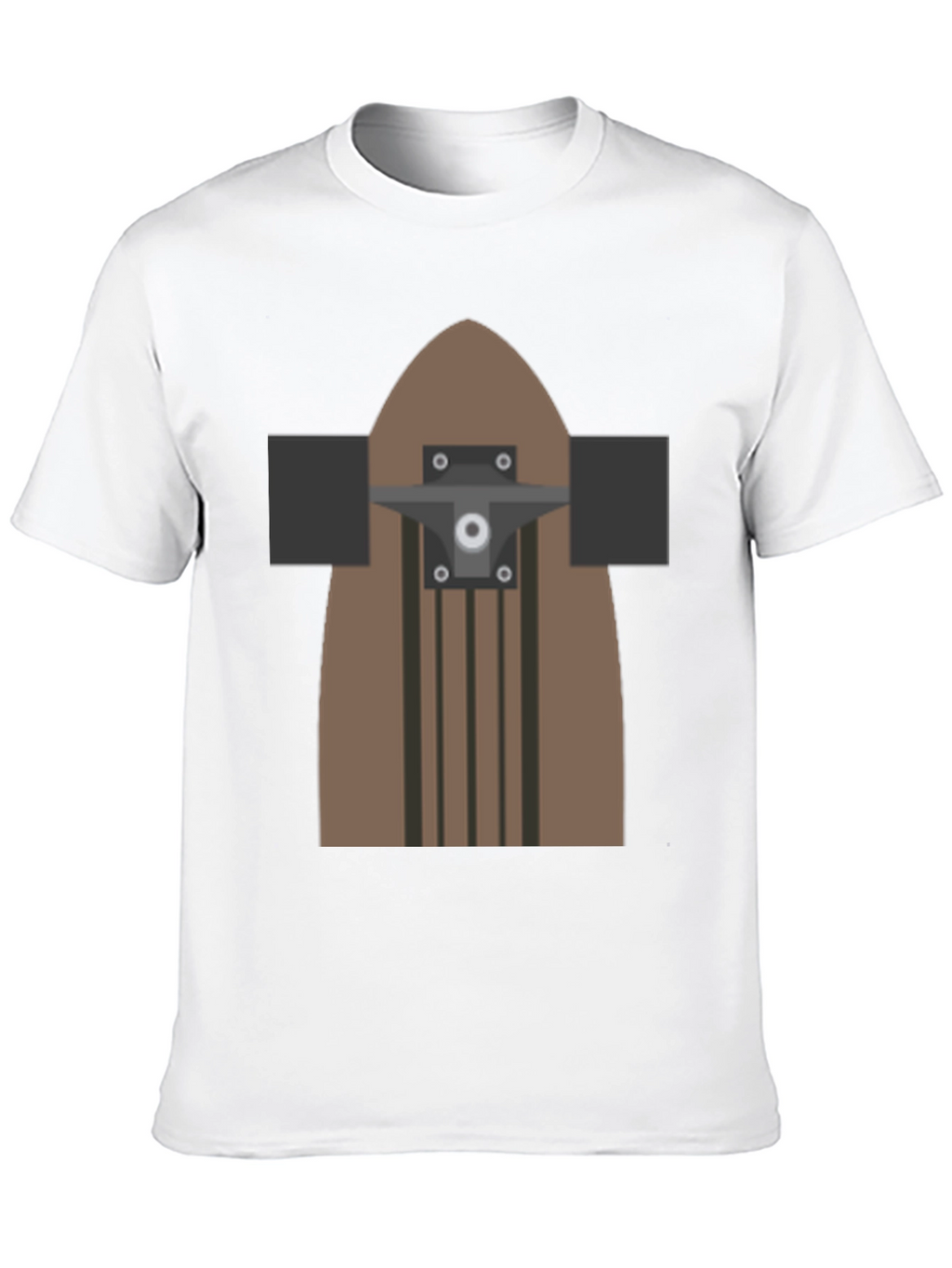 Skateboard Graphic T-Shirt - Casual Black Tee