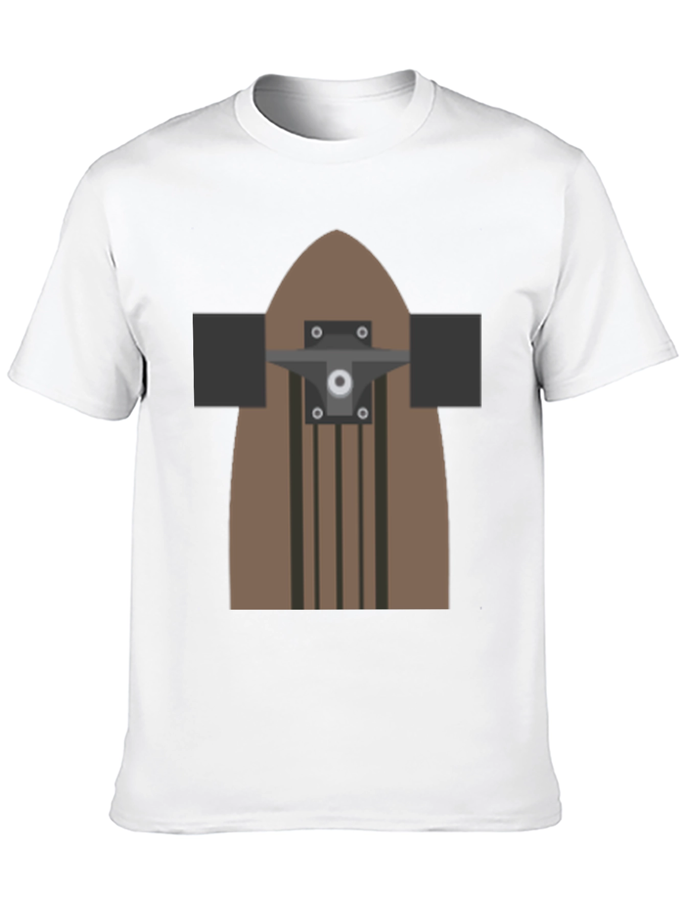Skateboard Graphic T-Shirt - Casual Black Tee