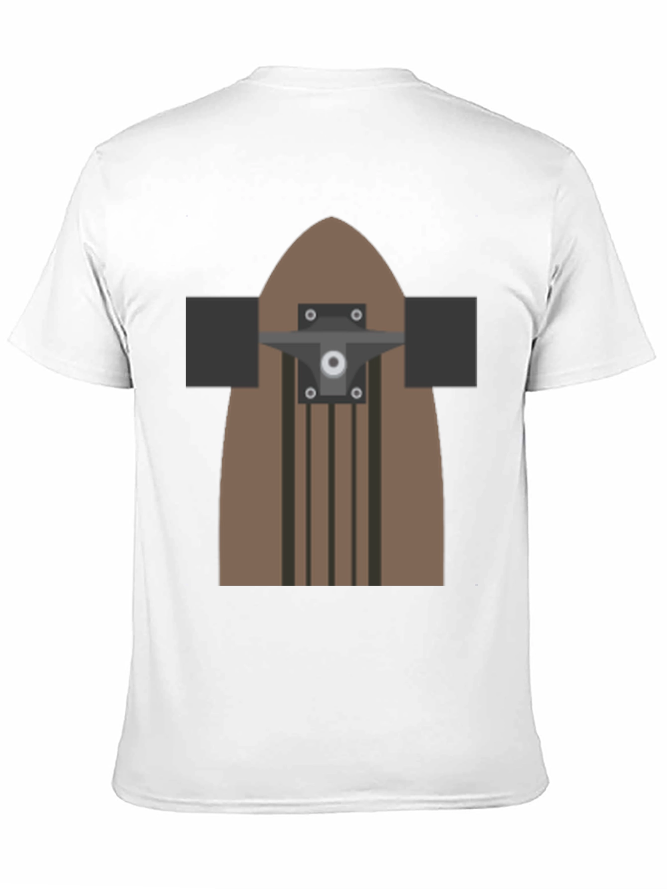 Skateboard Graphic T-Shirt - Casual Black Tee
