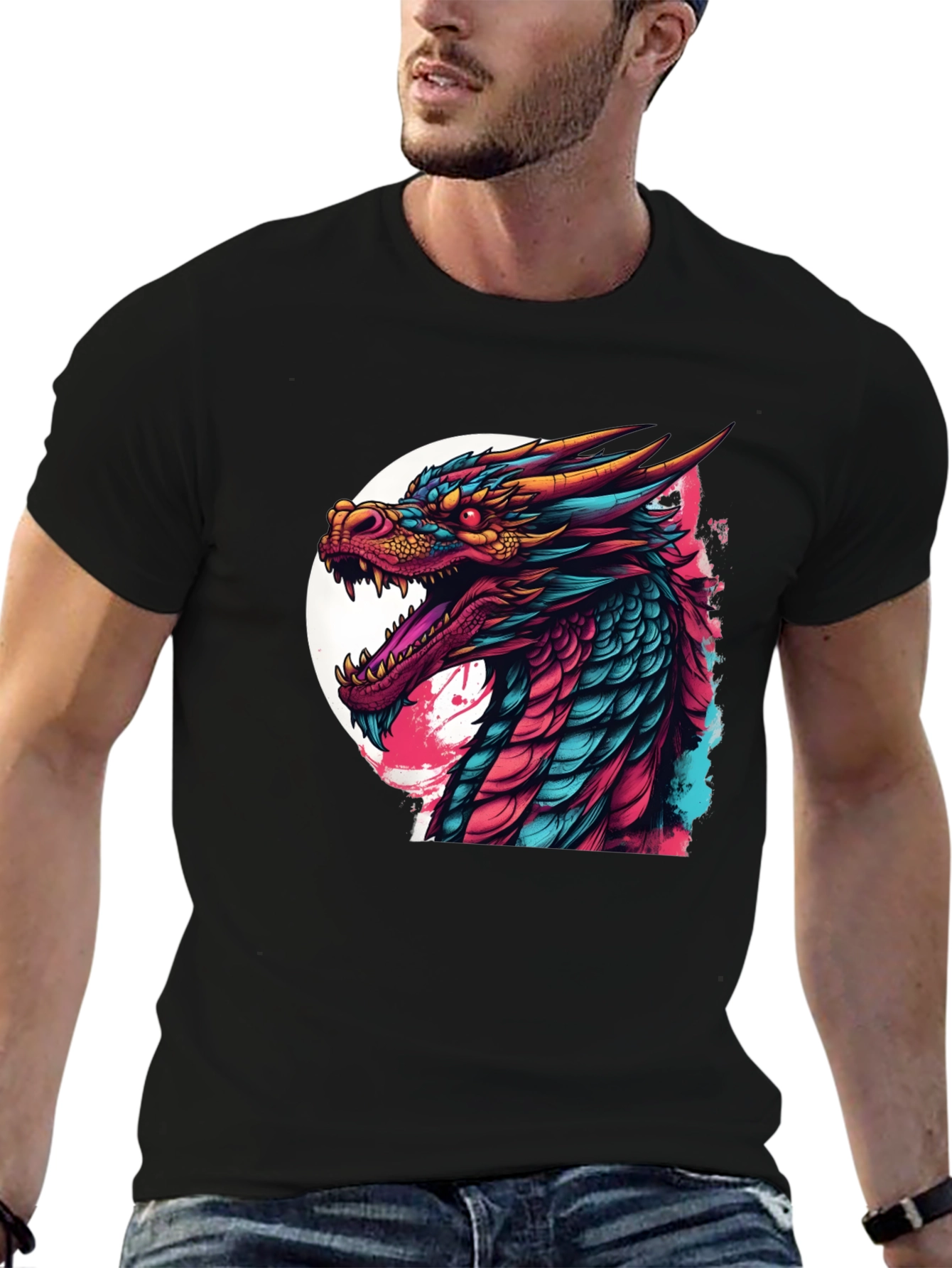 Dragon Graphic T-Shirt - Bold & Colorful Design