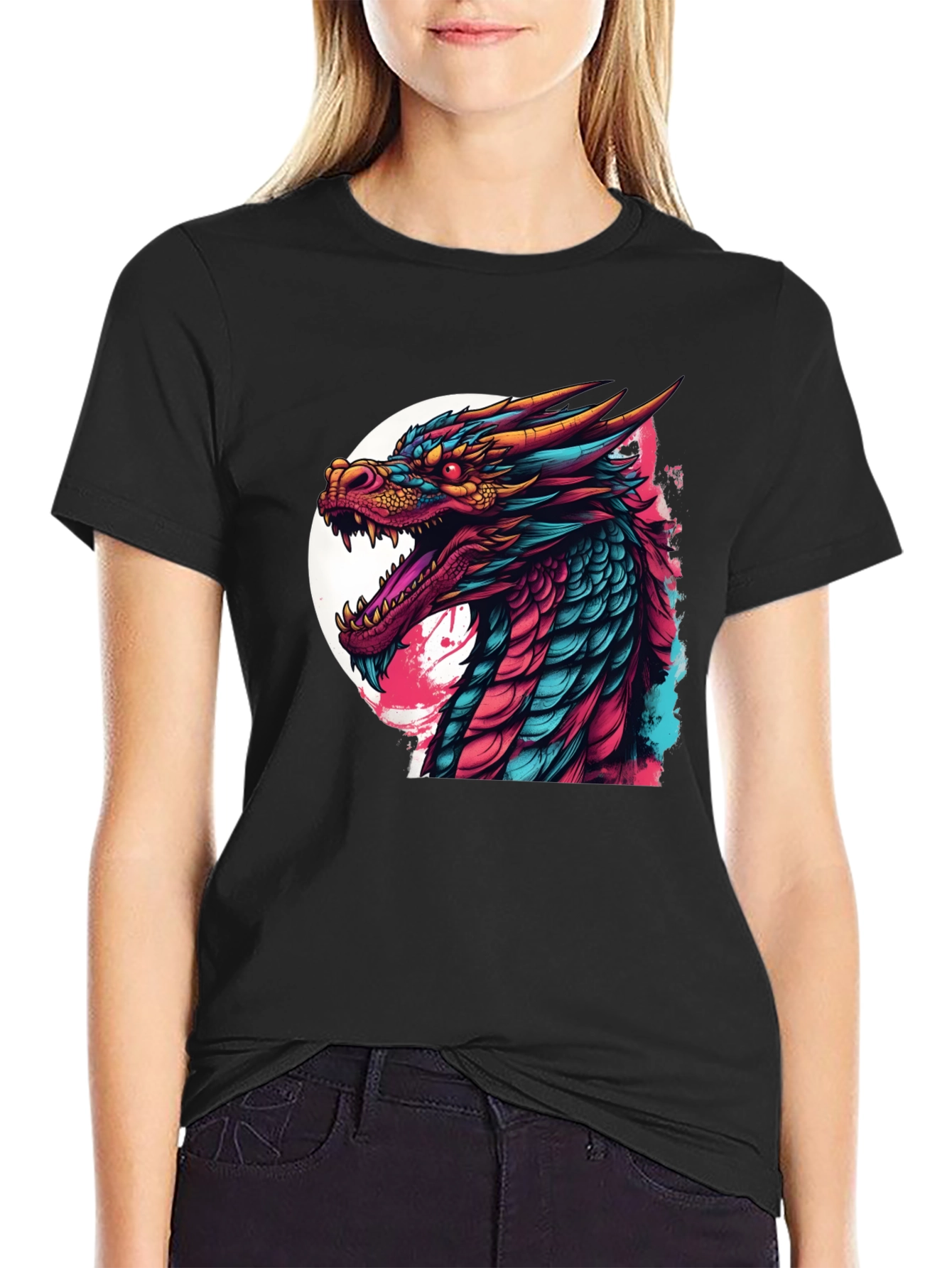 Dragon Graphic T-Shirt - Bold & Colorful Design
