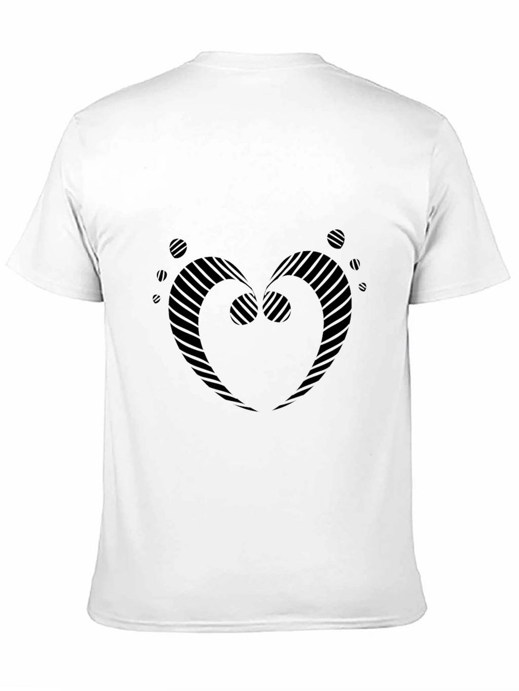 Modern Black Heart Graphic Tee