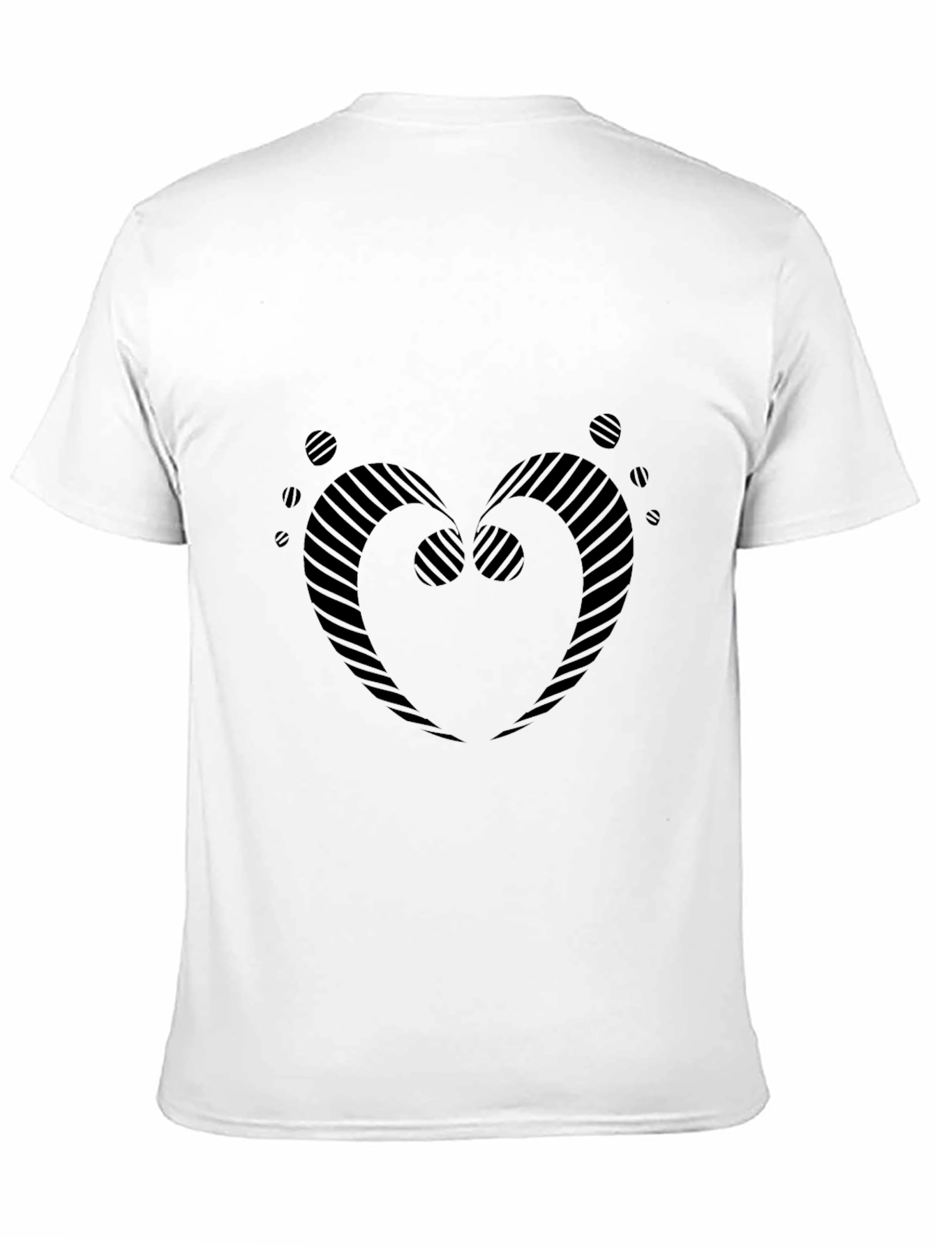 Modern Black Heart Graphic Tee