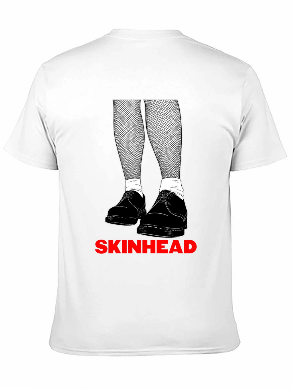 Skinhead Graphic Tee - Black Crew Neck T-Shirt