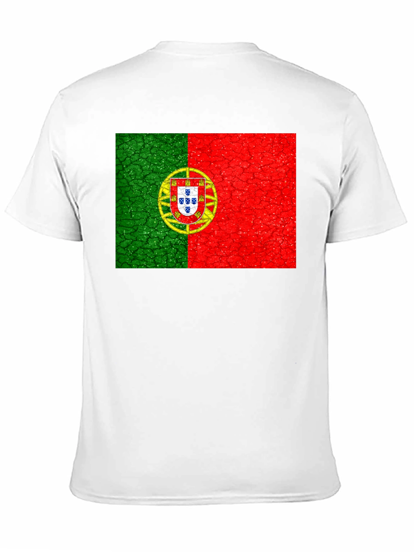 Portugal Flag Graphic T-Shirt - Black Tee