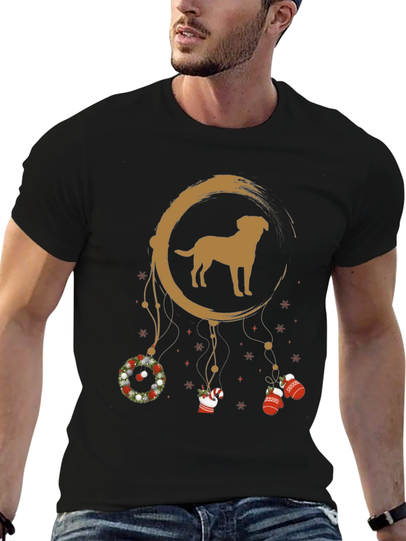 Festive Dog Dreamcatcher T-Shirt