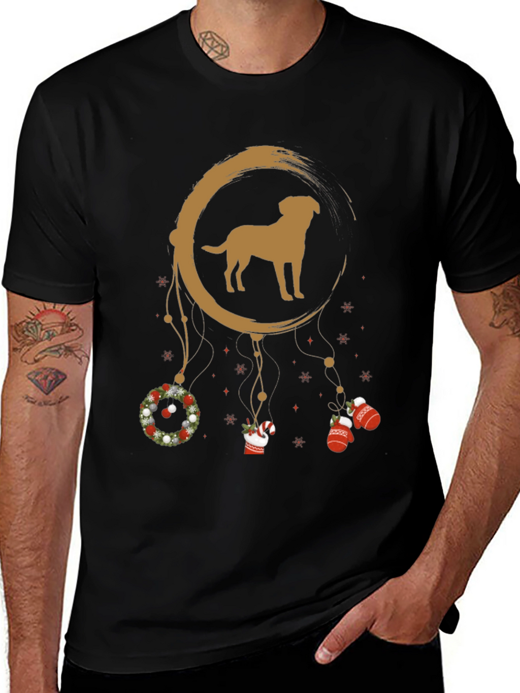 Festive Dog Dreamcatcher T-Shirt