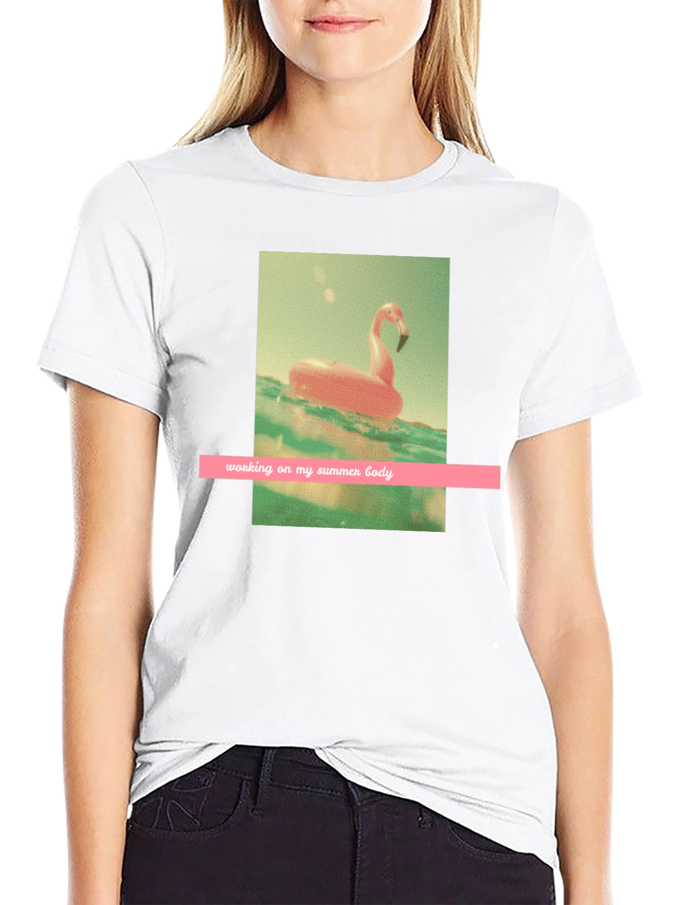Summer Body Flamingo Graphic Tee
