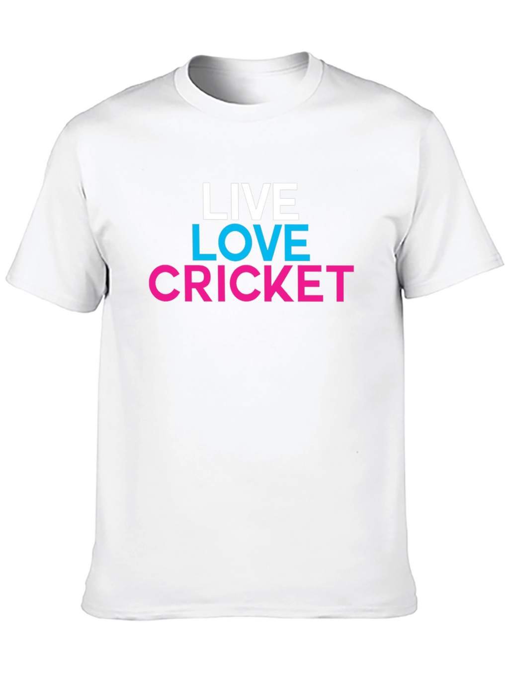 Live Love Cricket Graphic Tee - Trendy Casual Shirt