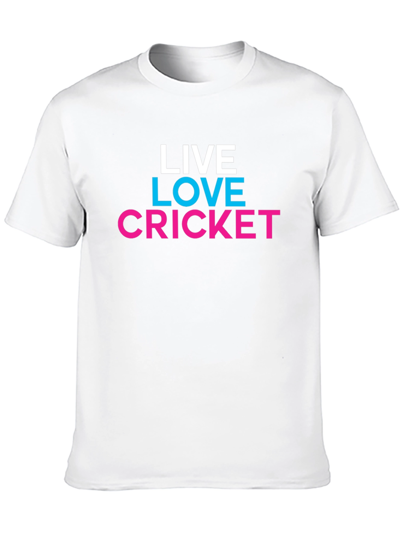 Live Love Cricket Graphic Tee - Trendy Casual Shirt