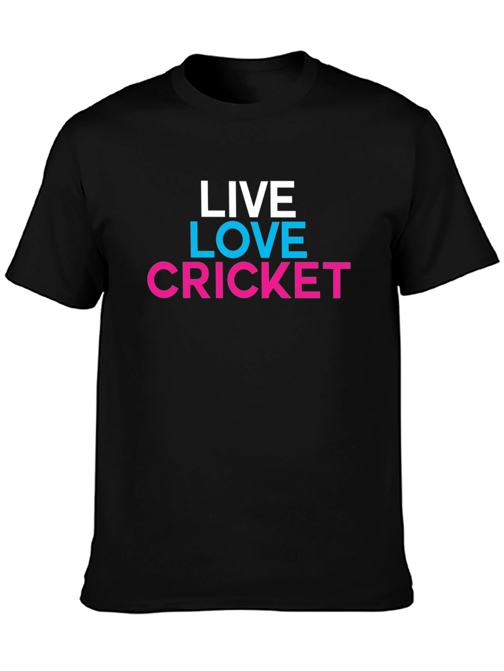 Live Love Cricket Graphic Tee - Trendy Casual Shirt