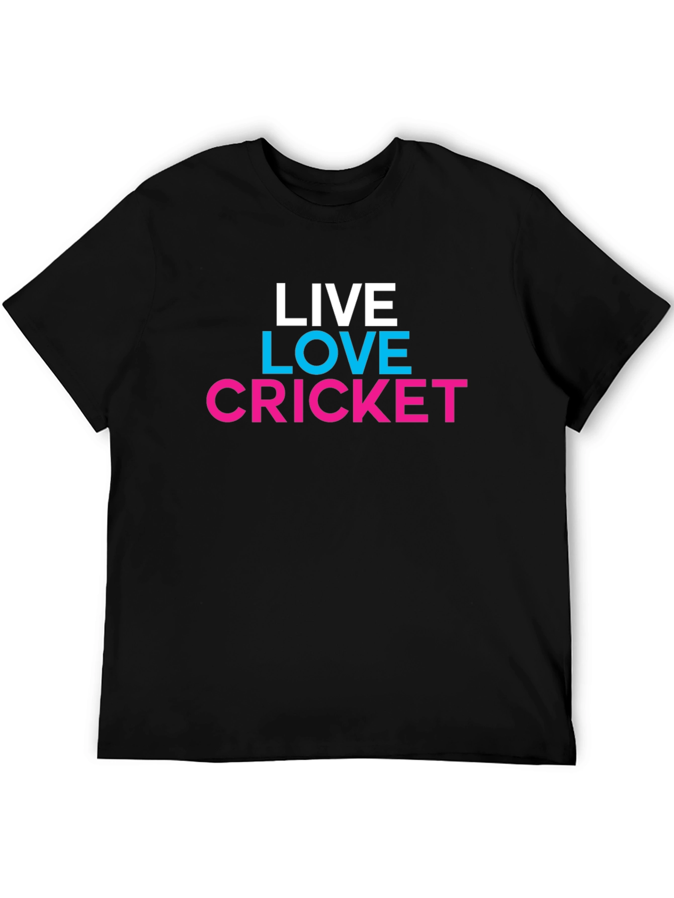 Live Love Cricket Graphic Tee - Trendy Casual Shirt