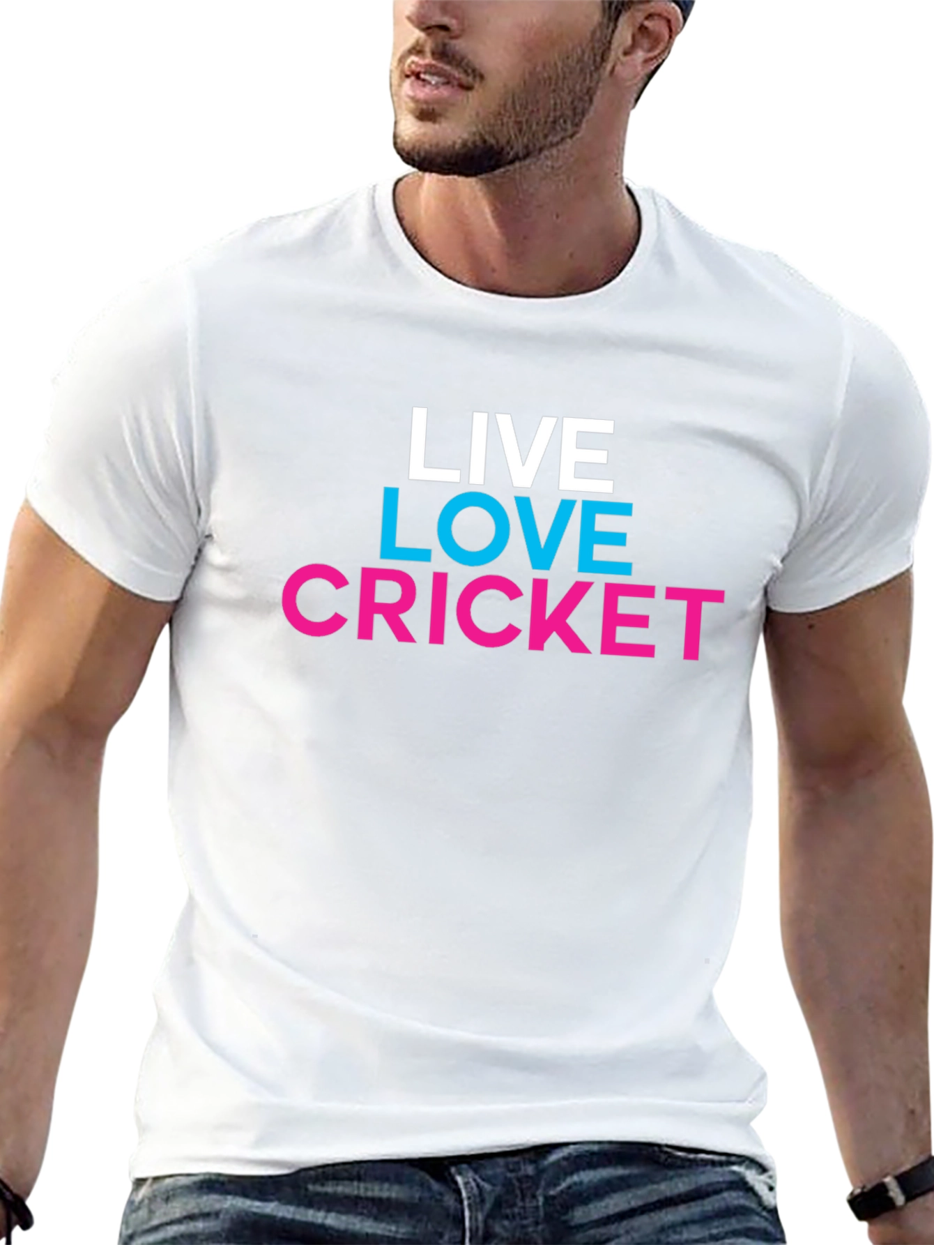 Live Love Cricket Graphic Tee - Trendy Casual Shirt
