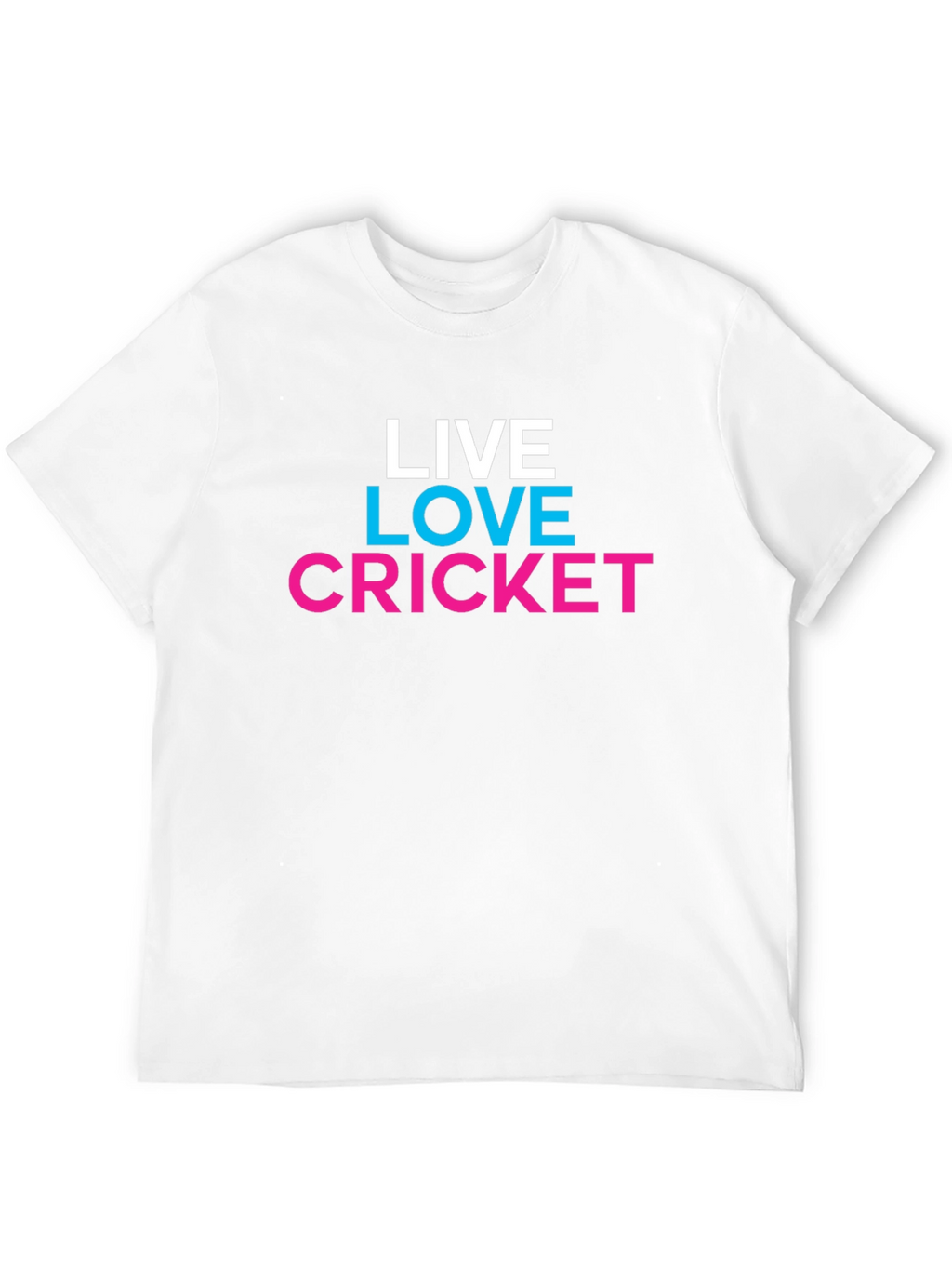 Live Love Cricket Graphic Tee - Trendy Casual Shirt